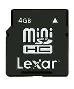 4GB miniSDHC and 2GB microSD