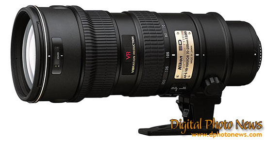 Nikkor 70-200mm VR lens